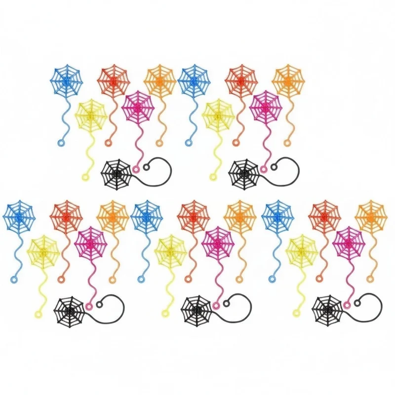 Halloween Sticky Stretchy Spider Webs, Scary Decorations for Parties and Windows, Artificial Spider Webs