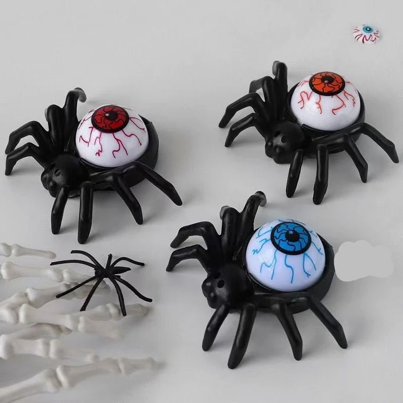 Halloween Spider Decoration with LED Candle and Eyes for Home Decor
