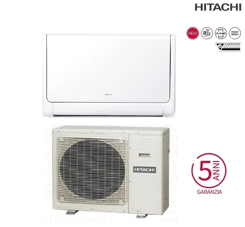 Condizionatore Climatizzatore Hitachi Monosplit Inverter Akebono a Pavimento R32 9000 BTU RAF-25RXE Wi-Fi Optional
