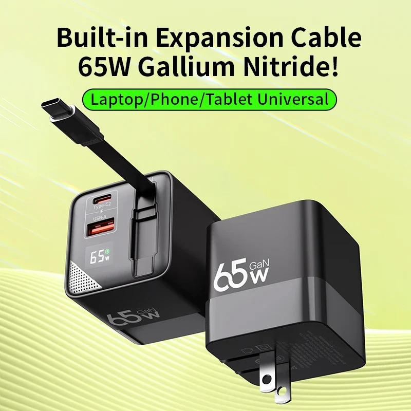 USB-C Power Adapter with Included Charging Cable