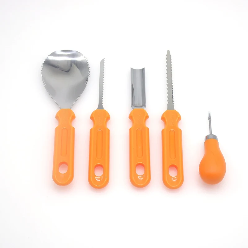 Halloween Stainless Steel Pumpkin Carving Knife with Wooden Handle Knives