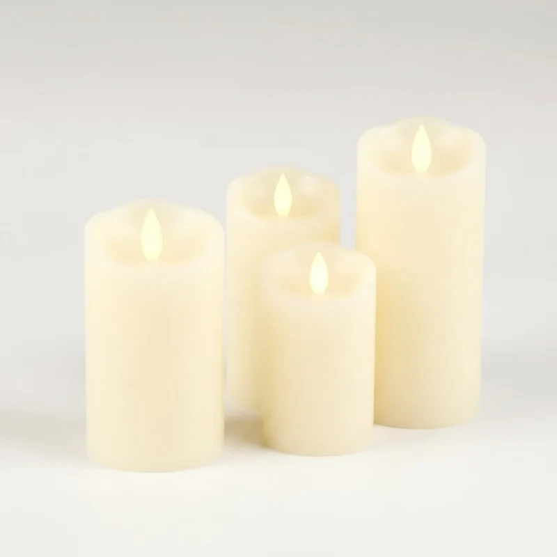 Halloween LED Battery-Operated Candles with Flame Effect, Decorative Tealights