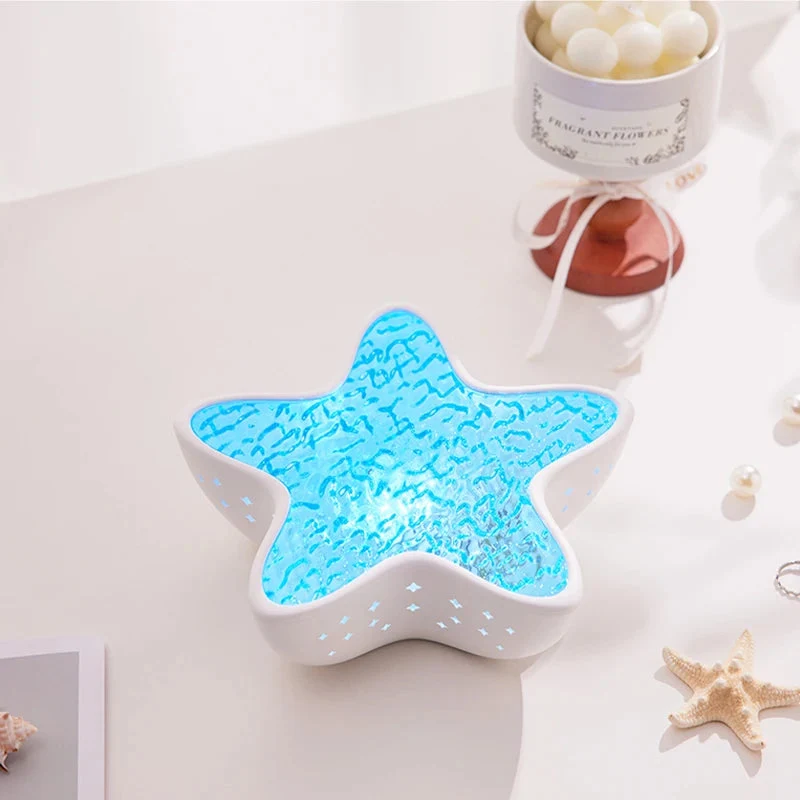 Starfish Night Light Projector with Rotating Waves