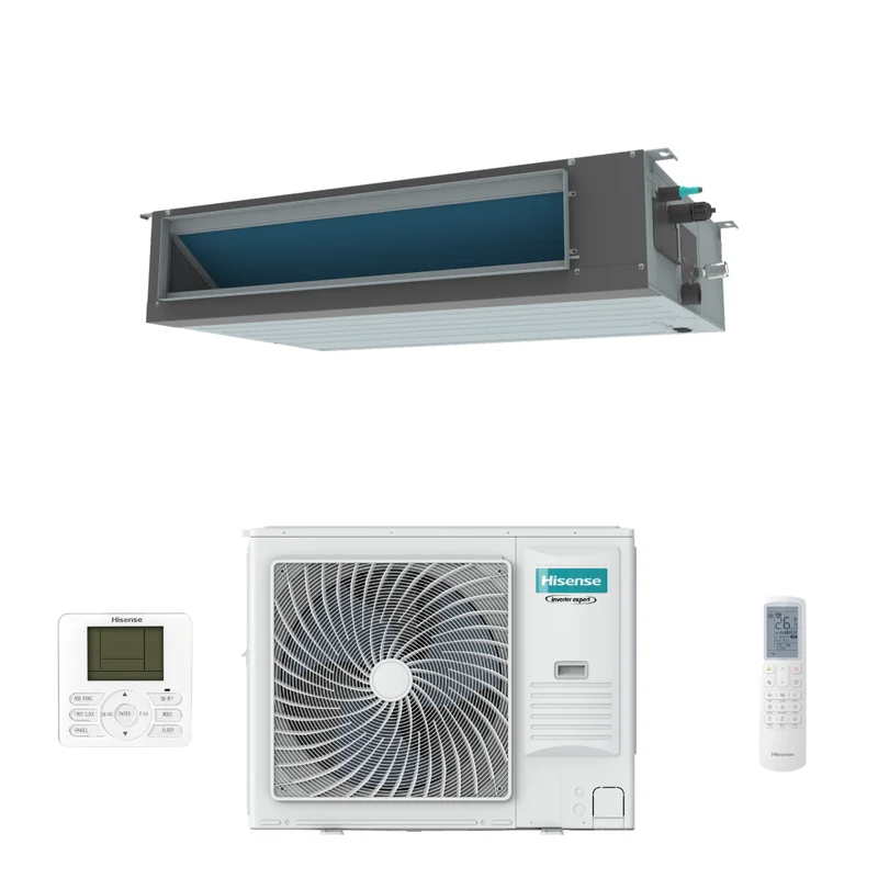 Condizionatore Climatizzatore Hisense Inverter Canalizzato ADT Monosplit R-32 36000 BTU AUD105UX4REH8+AUW105U4RW8 Wi-Fi Optional - Comando Incluso