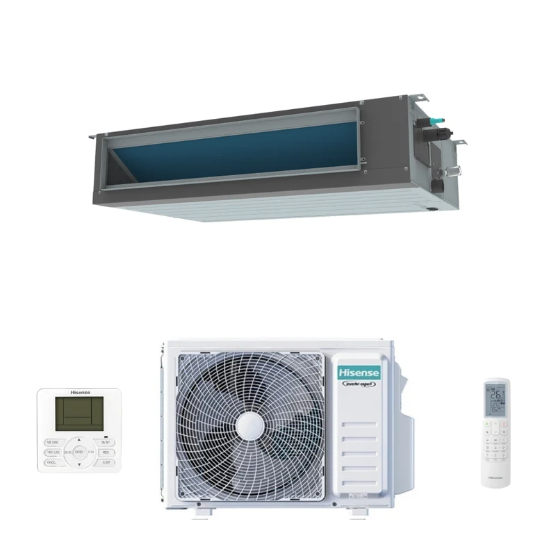Condizionatore Climatizzatore Hisense Inverter Canalizzato ADT Monosplit R-32 24000 BTU AUD71UX4RFM8+AUW71U4RK8 Wi-Fi Optional - Comando Incluso