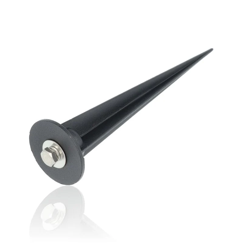 Picchetto da giardino in alluminio 160mm - Nero