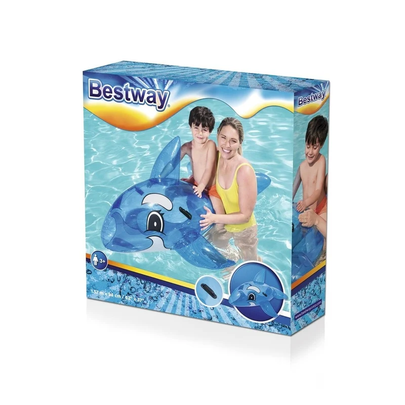 Bestway Cavalcabile Orca Trasparente Grande 157X94Cm