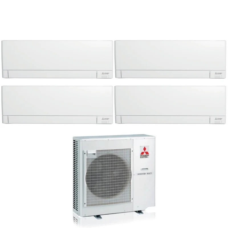 Condizionatore Climatizzatore Mitsubishi Electric Quadri R-32 MSZ-AY 9000+9000+12000+12000 Btu Con MXZ-4F72VF4 Wi-Fi Integrato 9+9+12+12