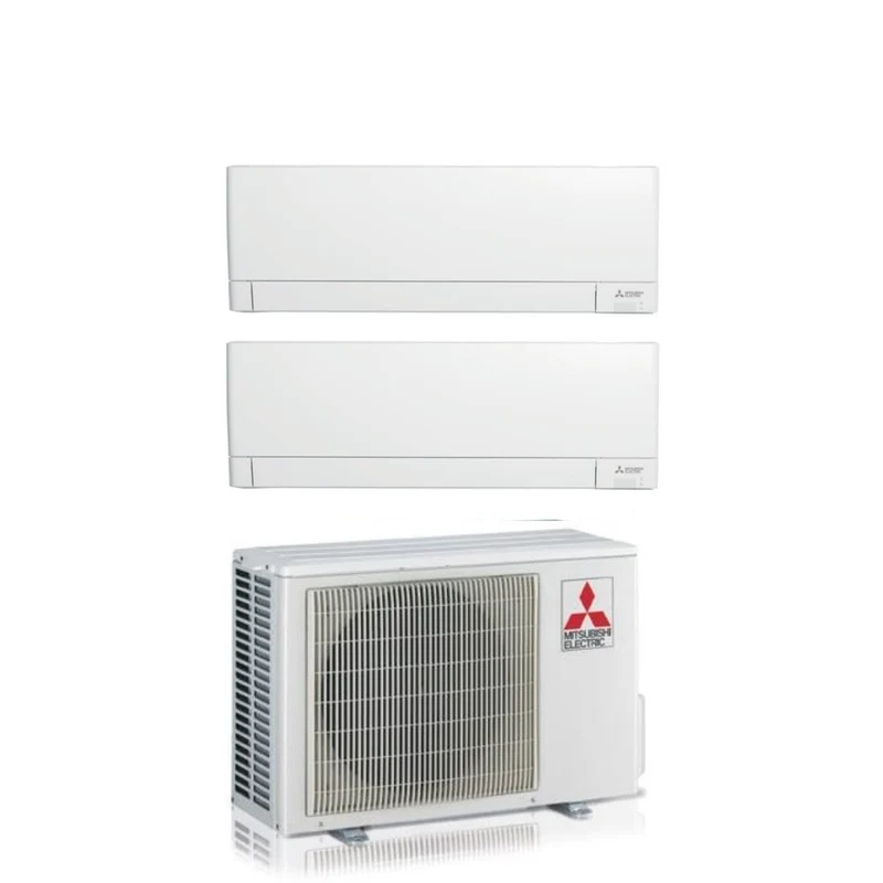 Condizionatore Climatizzatore Mitsubishi Electric Dual Split R-32 MSZ-AY 9000+9000 Btu Con MXZ-2F33VF4 Wi-Fi Integrato 9+9