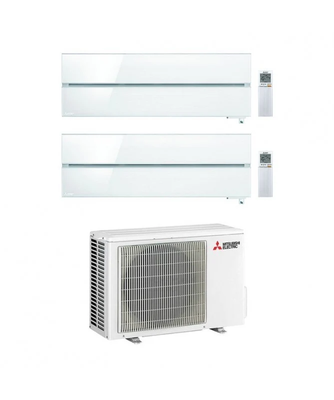 Condizionatore Climatizzatore Mitsubishi Electric Dual Split Kirigamine Style Pearl White R-32 9000+9000 BTU Con MXZ-2F42VF4 9+9