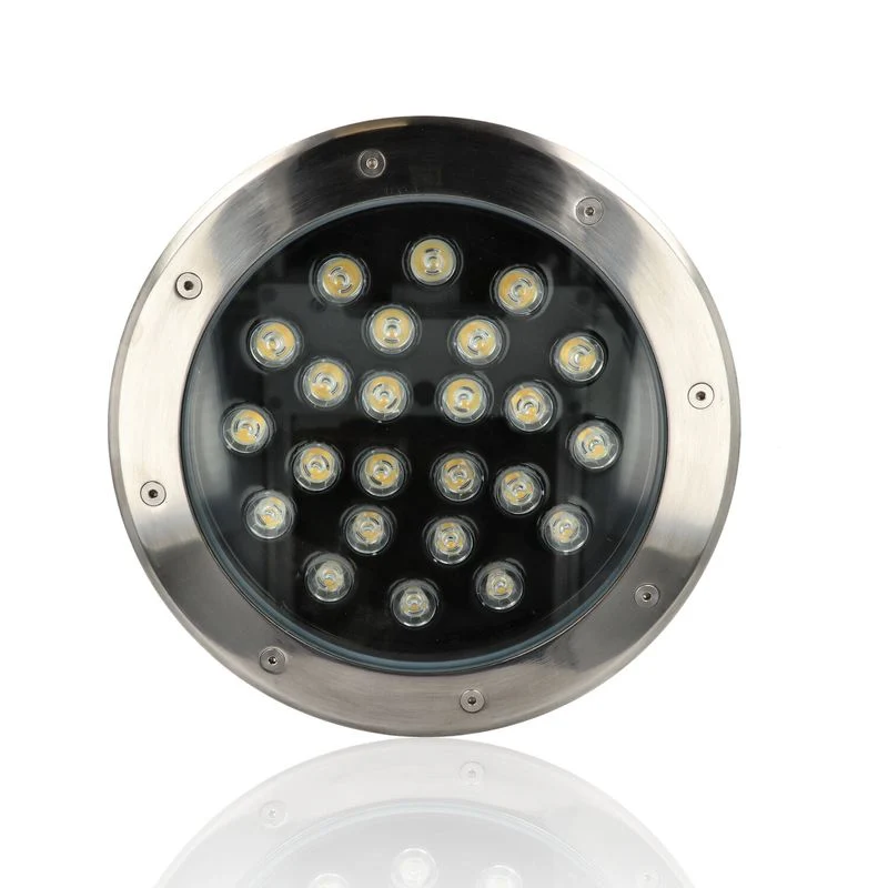 Faretto da interrare diam.250mm 27W, 220Vac, Luce Calda