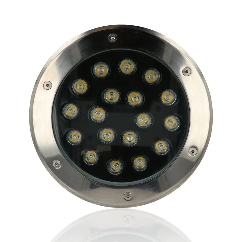 Faretto da interrare diam.230mm 18W, 220Vac, Luce Calda