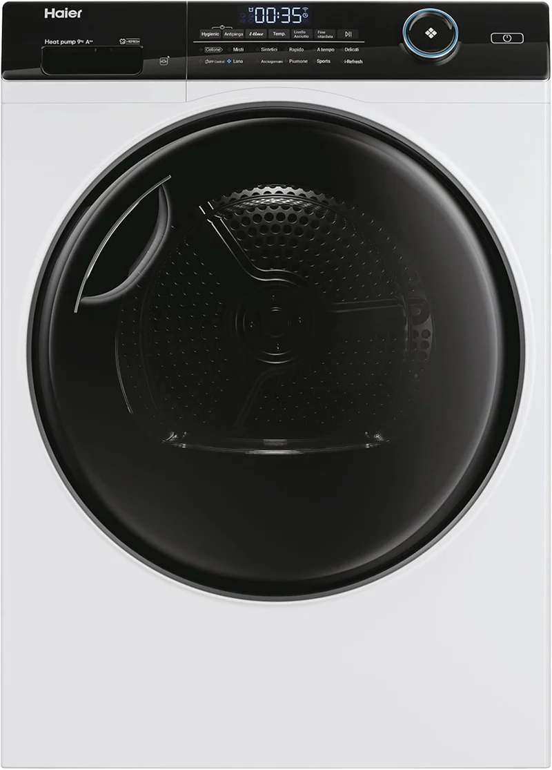 Asciugatrice Libera Installazione Caricamento Frontale Haier HD90-A3959 9 kg A+++ Bianco