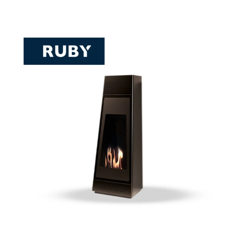 TECNOAIR SYSTEM Camino a Bioetanolo Ruby da Pavimento Modello TOKYO Da 3,0 kW - Colore Nero