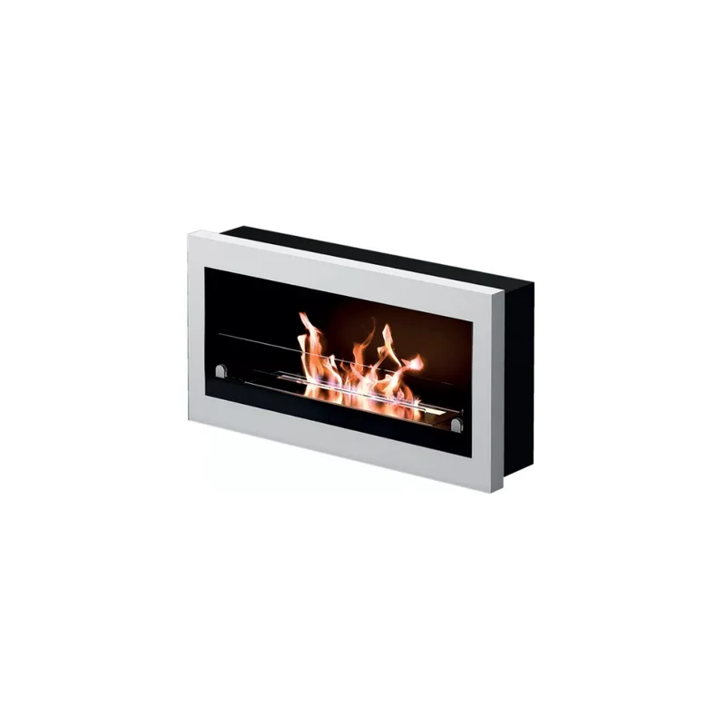 TECNOAIR SYSTEM Camino a Bioetanolo Ruby Da Parete Modello VERONA Da 3,0 kW - Colore Bianco