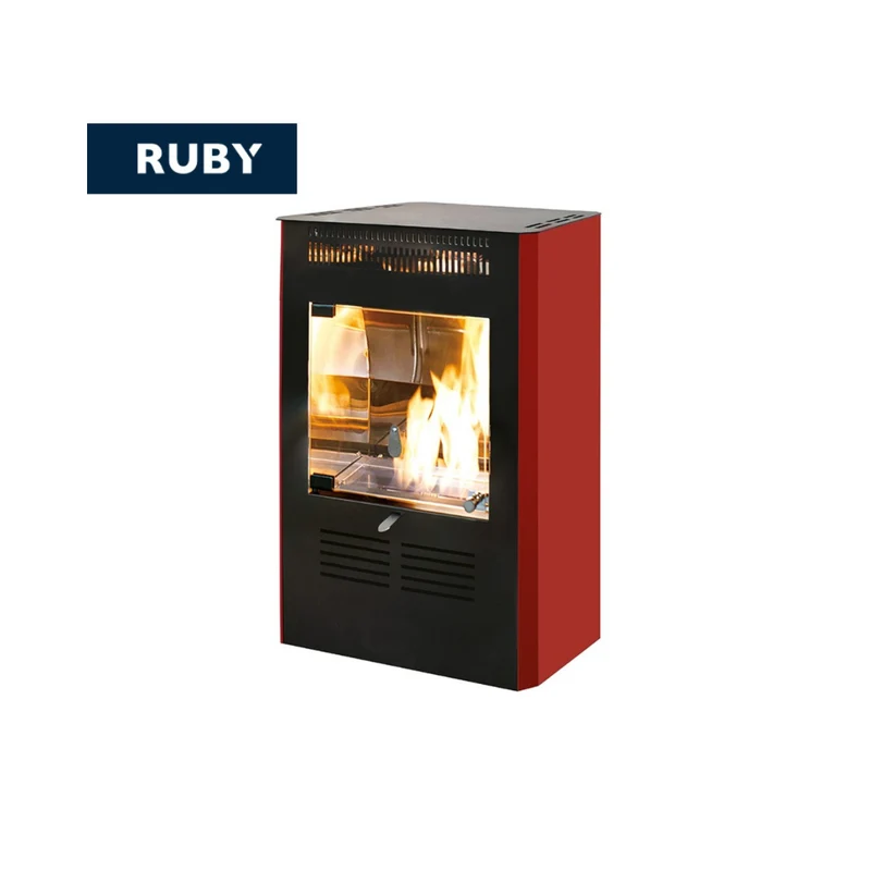 TECNOAIR SYSTEM Stufa a Bioetanolo Modello Ruby da 3 kW - Colore Bordeaux