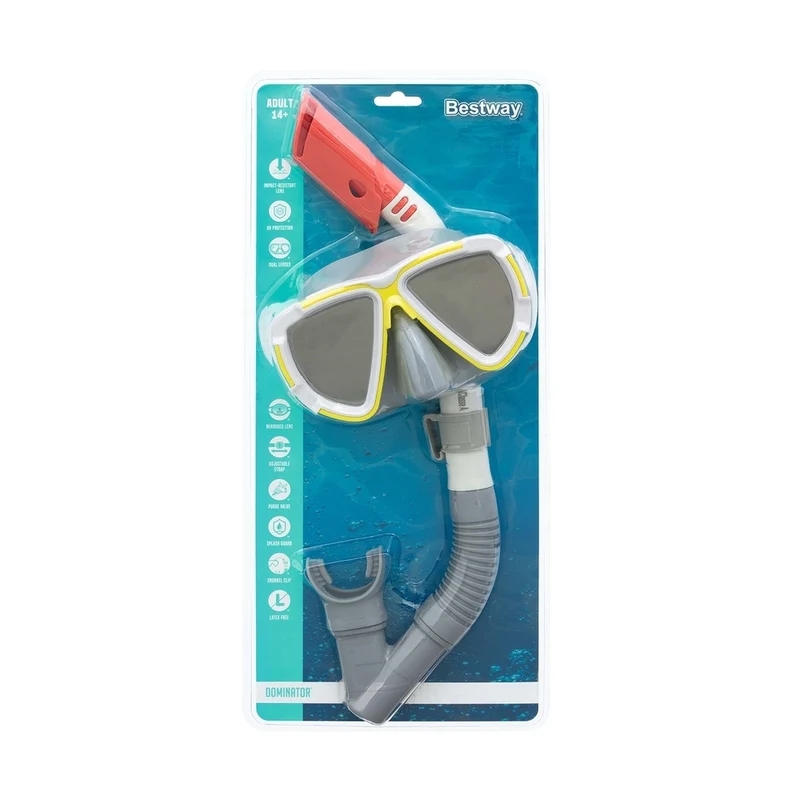 Bestway Set Maschera Dive Mira Adulto Con Lenti in Policarbonato