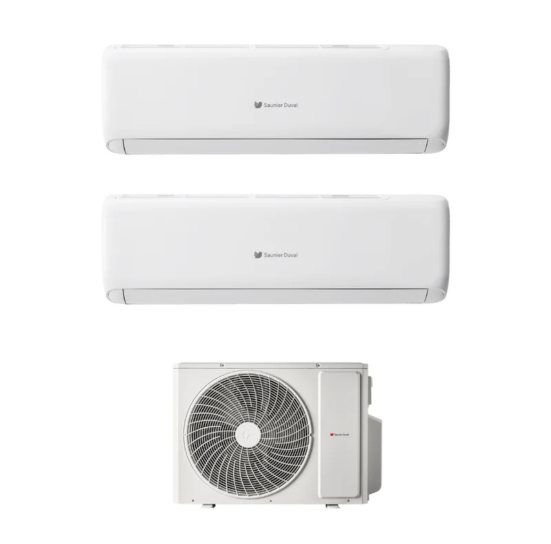 Condizionatore Climatizzatore Hermann Saunier Duval Dual Split Inverter R-32 VivAir Lite 7000+18000 BTU Con SDH1-050MNA2O Wi-Fi Integrato