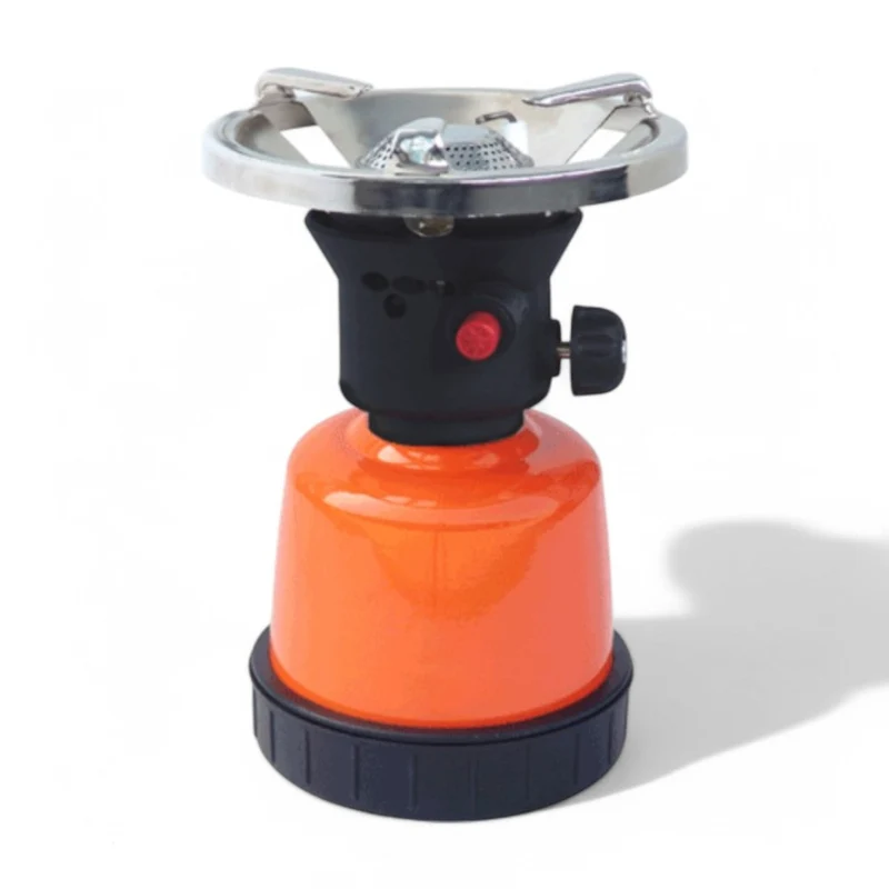 Fornello a gas in metallo accensione piezo da campeggio 190 gr