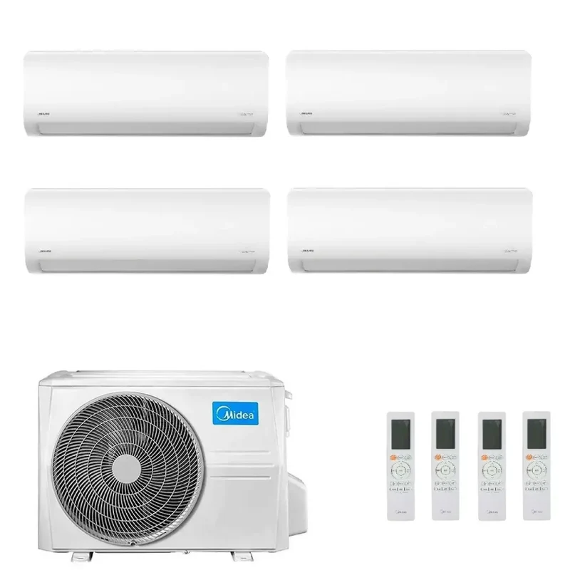 Condizionatore Climatizzatore Midea Quadri Split Inverter R-32 Xtreme Pro Green 12000+12000+12000+12000 BTU Con M4O-36FN8-Q Wi-Fi Incluso