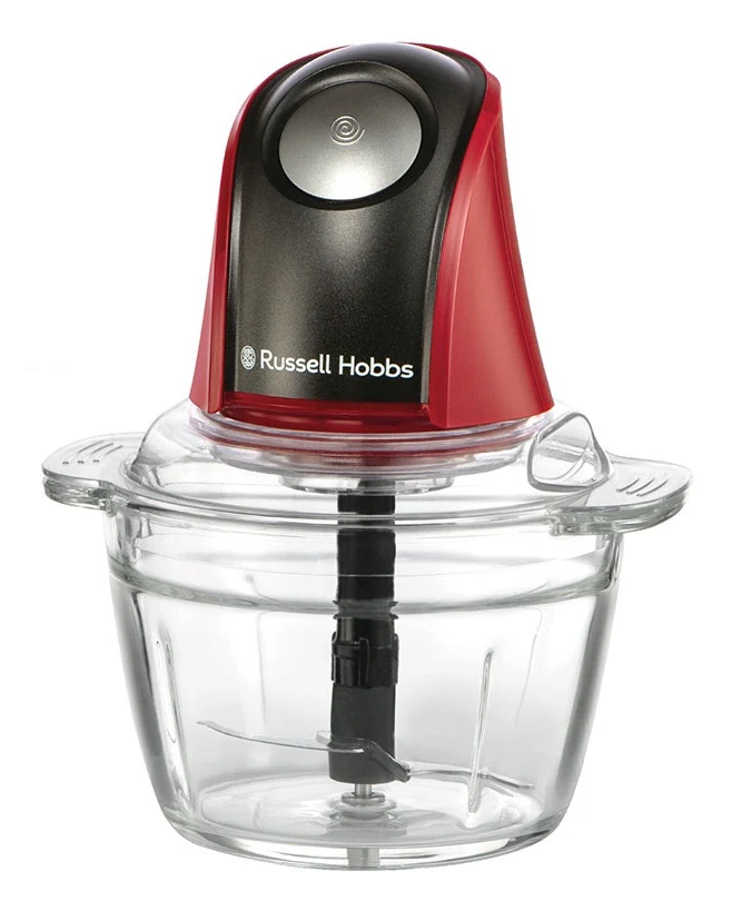 Tritatutto Elettrico Russell Hobbs 27130-56 0,5L 200 W Nero, Rosso, Trasparente