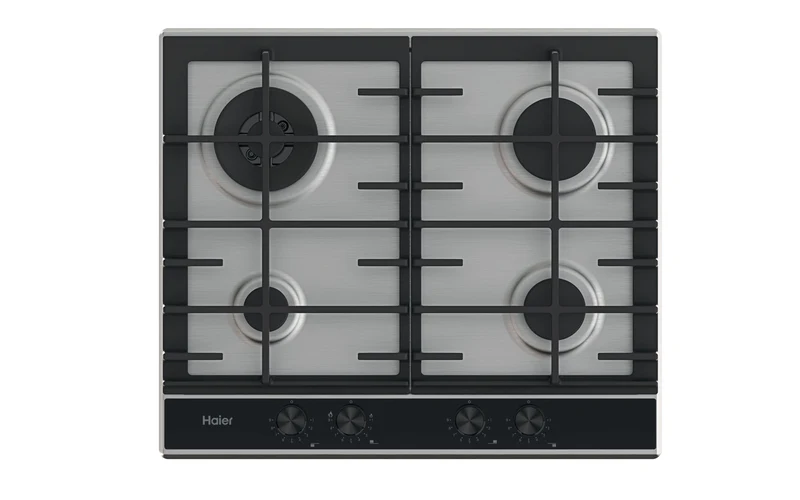 Piano Cottura a Gas Da Incasso Haier Series 4 HAHG6BR4XH Acciaio Inox 59.5 cm 4 Fornello(i)