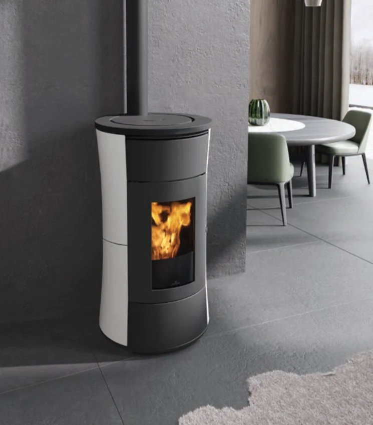 Stufa a Pellet Canalizzabile EdilKamin Modello Cherie 9+ Evo COAX Da 9 Kw - Vari Colori