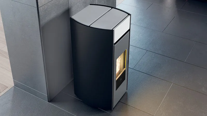 Stufa a Pellet Canalizzabile EdilKamin Modello Myrna Plus Da 12,3 Kw - Vari Colori