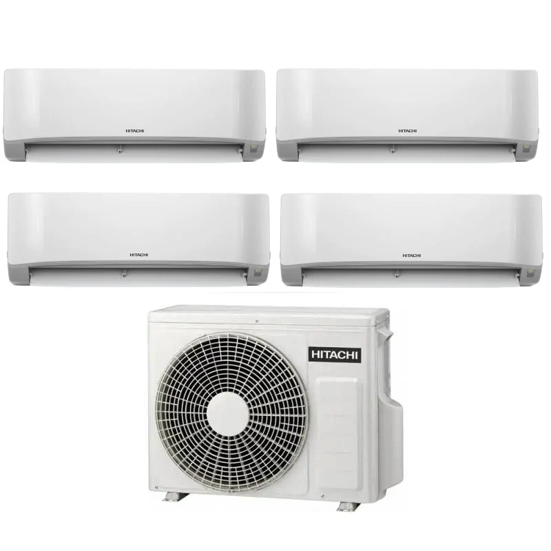 Condizionatore Climatizzatore Hitachi Quadri Split Inverter R-32 airHome 400 9000+12000+12000+12000 BTU Con RAM-G85N5HA(B)E Multi Pro G Wi-Fi Integrato 9+12+12+12