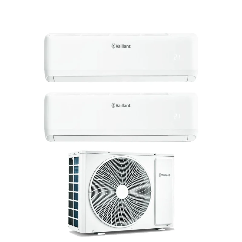 Condizionatore Climatizzatore Vaillant Dual Split Inverter R-32 climaVAIR Pro 12000+12000 BTU + VAM1-050A2NO Wi-Fi Integrato