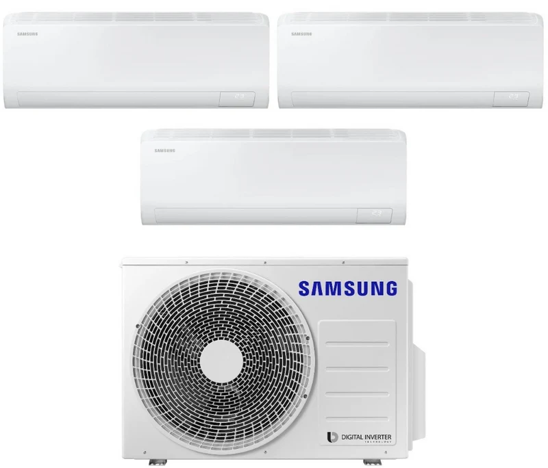 Condizionatore Climatizzatore Samsung Trial Split inverter Cebu S2 Wi-Fi R-32 7000+12000+18000 BTU Con AJ068TXJ3KG/EU