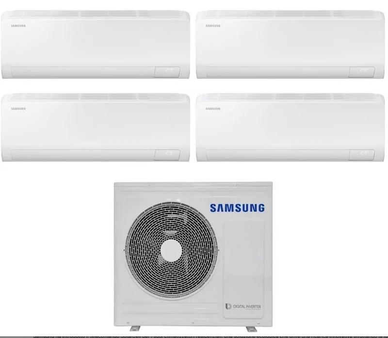 Condizionatore Climatizzatore Samsung Quadri Split inverter Cebu S2 Wi-Fi R-32 9000+9000+9000+12000 BTU Con AJ080TXJ4KG