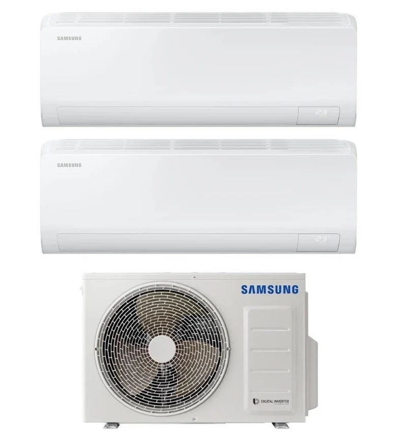 Condizionatore Climatizzatore Samsung Dual Split inverter Cebu S2 Wi-Fi R-32 7000+9000 BTU Con AJ040TXJ2KG/UE