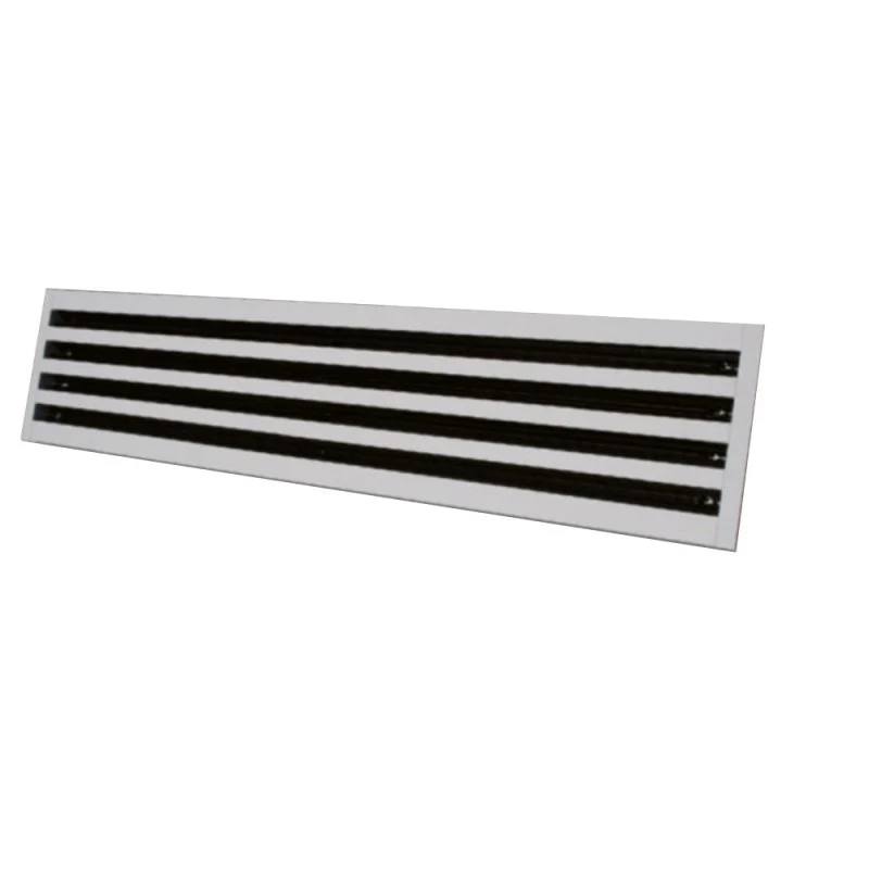 Diffusori Lineari a 4 Feritoie in Alluminio Anodizzato o Bianco RAL9010 DLF20 Con Deflettore