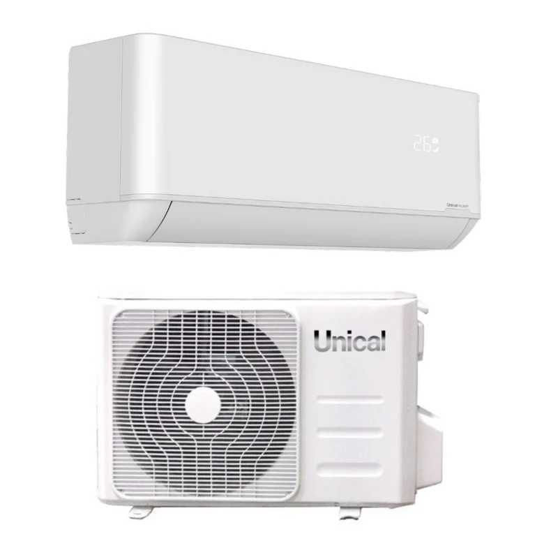 Condizionatore Climatizzatore Unical Monosplit Inverter Serie FLOWY R-32 12000 BTU FLWY 12H Wi-Fi Optional