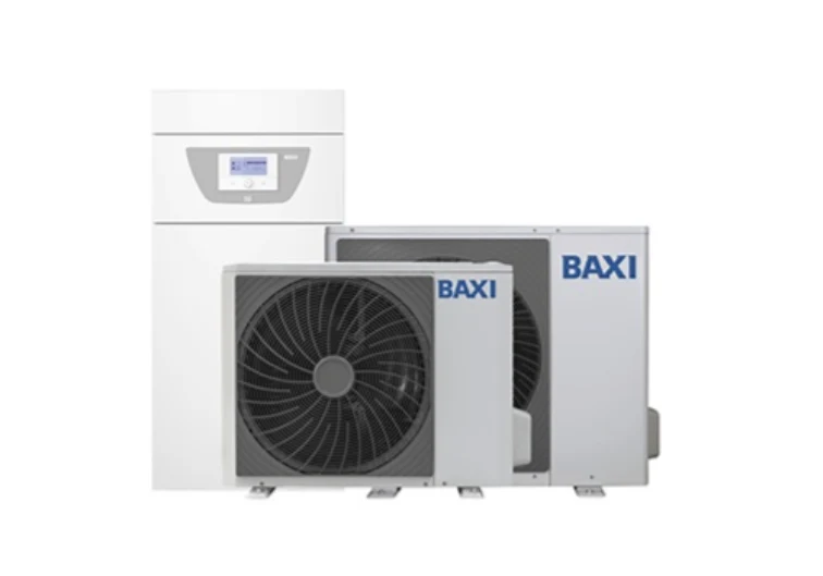 Pompa di Calore Baxi Aria-Acqua Splittata a Basamento R-32 Modello Alya FS 16MH 16 Kw Integrazione Caldaia Con Bollitore Integrato da 177 litri