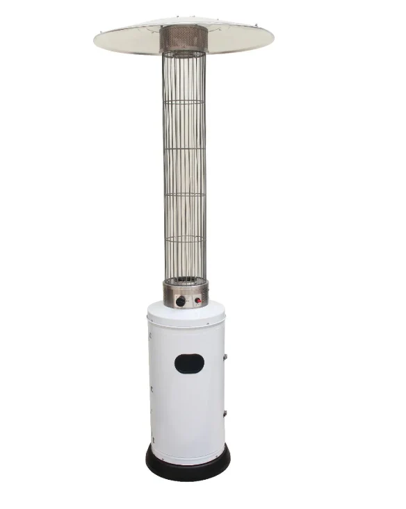 Stufa Aerea Circolare Teporus Acciaio Verniciato Bianco 10,5 Kw
