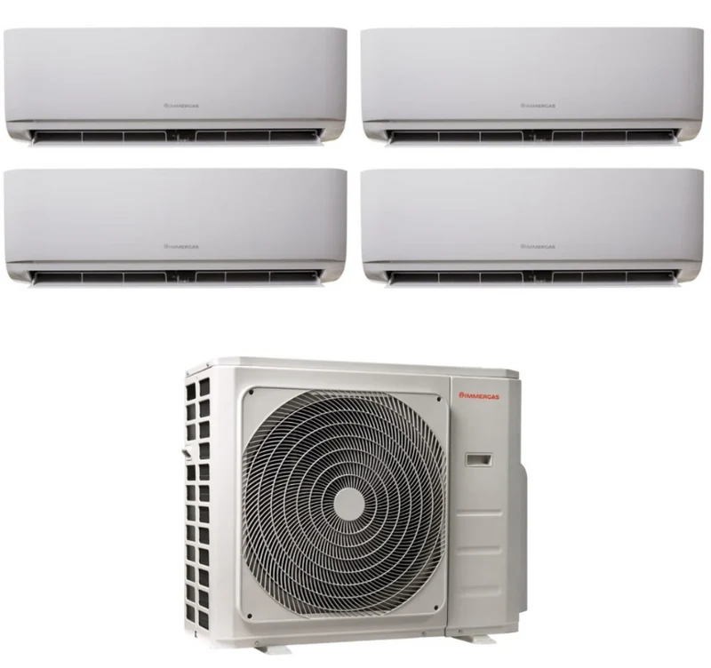 Condizionatore Climatizzatore Immergas Quadri Split Inverter R-32 Serie Thor 9000+9000+12000+18000 Con 36 QUADRI BTU Wi-Fi Optional