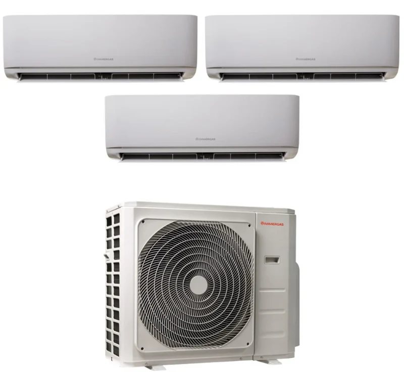 Condizionatore Climatizzatore Immergas Trial Split Inverter R-32 Serie Thor 9000+12000+12000 Con 27 TRIAL BTU Wi-Fi Optional