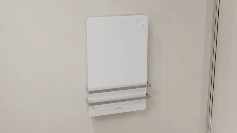 Terminale Idronico Ideal Clima Modello Yoga 350 Spessore 9 Cm Cod. TYG03D - Wi-Fi Optional e Comando a Bordo Incluso (Porta Salviette Non Incluso)