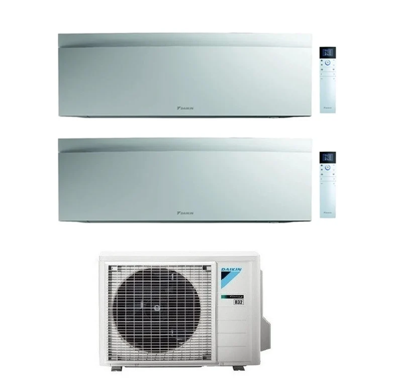 Condizionatore Climatizzatore Dual Daikin inverter Emura III White Wi-Fi R-32 Bluevolution 9000+12000 BTU 2MXM50A(9)