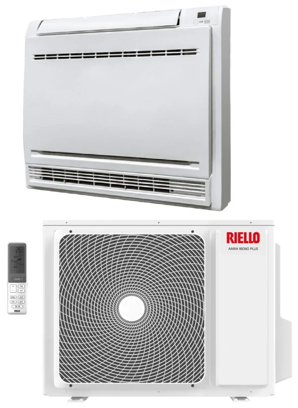 Condizionatore Climatizzatore Riello Monosplit Inverter R-32 a Console a Pavimento 12000 Btu AMC 35 PLUS Cod. 20216024 **PROMO**