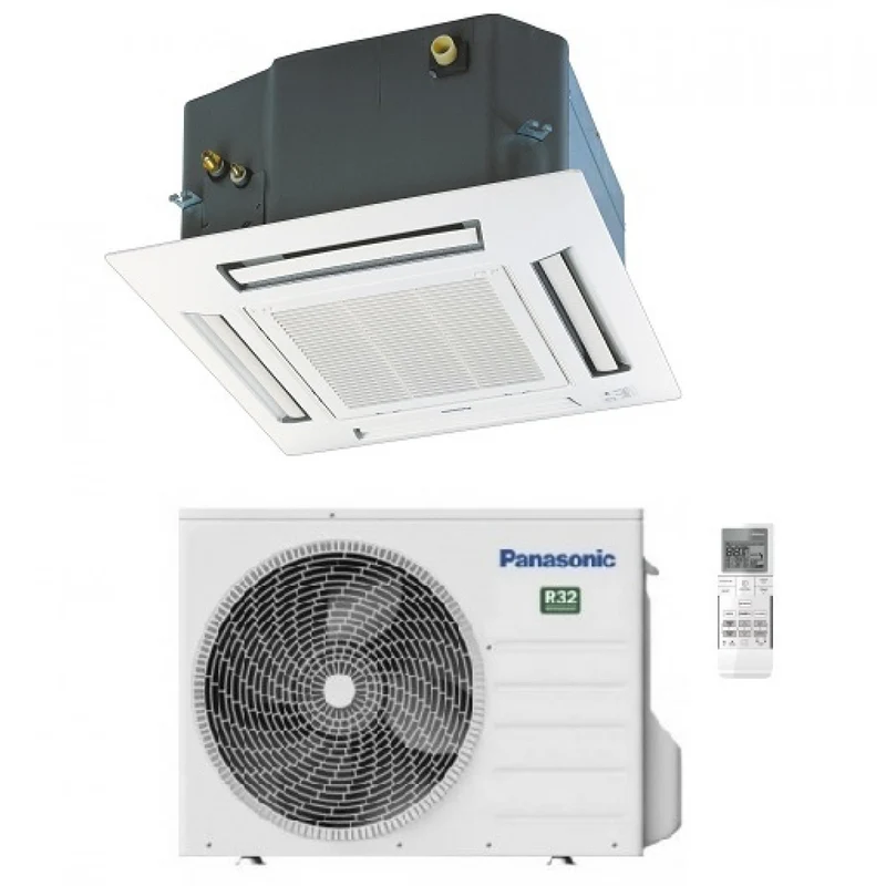 Condizionatore Climatizzatore Panasonic A Cassetta A 4 Vie 90x90 PACI NX STANDARD R-32 S-1014PU3E 36000 BTU