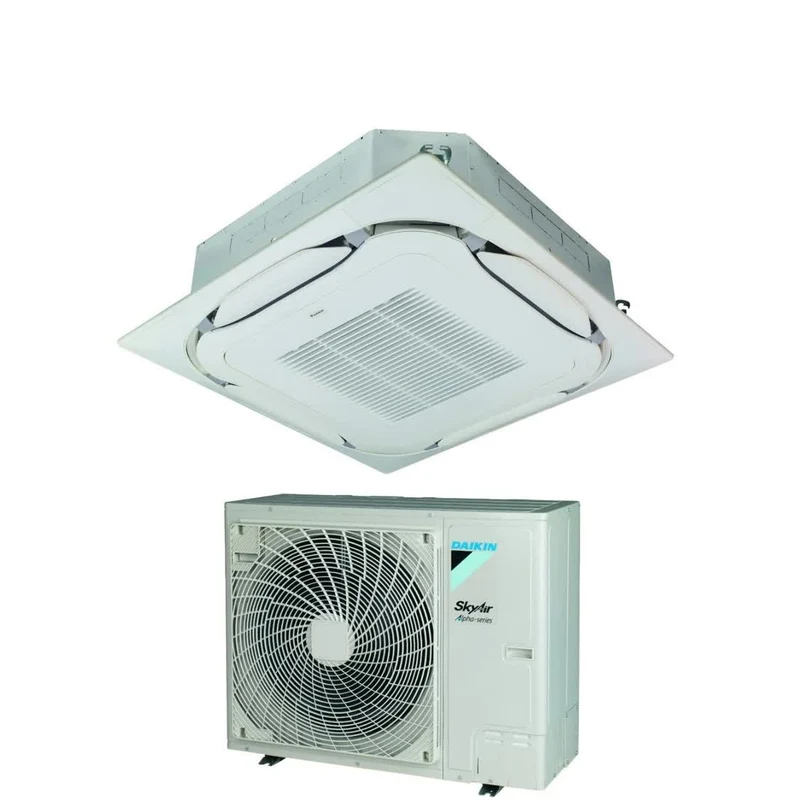 Condizionatore Climatizzatore Daikin Sky Air Active R32 Cassetta Incasso Round Flow 42000 BTU Trifase FCAG125B Comando Filo