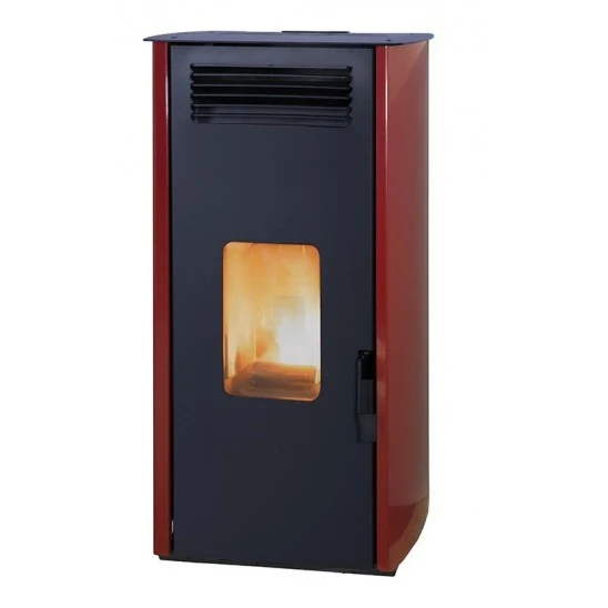 Stufa a Pellet Ad Aria Laminox Idro Ada Air 6 Kw Colore Bordeaux