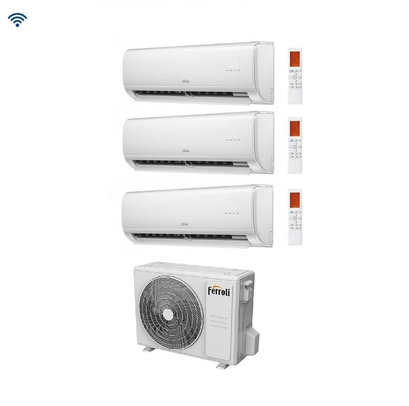 Condizionatore Climatizzatore Ferroli Trial Inverter Giada M 9000+9000+12000 BTU Con 27-3 Wi-Fi Integrato Alexa e Google HOME
