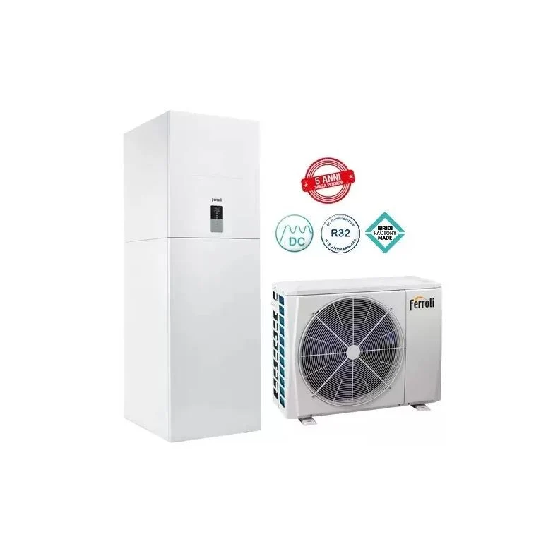 Pompa di Calore Omnia ST 3.2 R32 Ferroli 16 Reversibile Aria-Acqua Monofase Con Sistema Integrazione Elettrica
