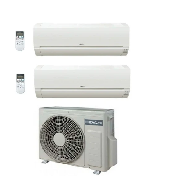 Condizionatore Climatizzatore Hitachi Dual Split Inverter Dodai R32 9000+12000 Con RAM-40NE2F Wi-Fi Optional