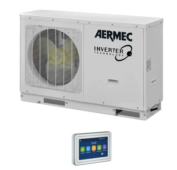 Pompa di Calore Chiller Aermec R-32 Inverter Modello HMI100 7,8 Kw Con Avviamento e Comando Incluso