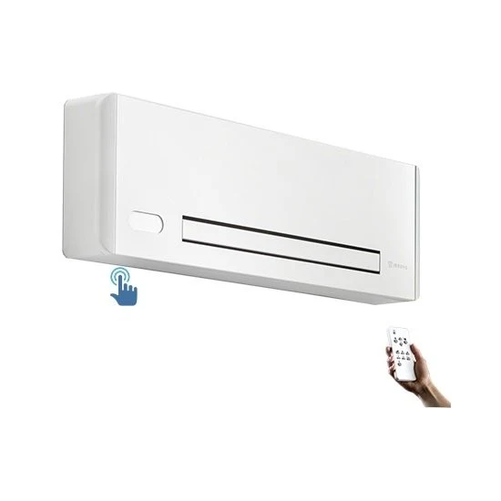 Ventilconvettore Fan Coil Innova Filomuro a Parete Slim SW400 1,5 Kw Inverter Telecomando e Gruppo Valvole Inclusi Attacchi a DX